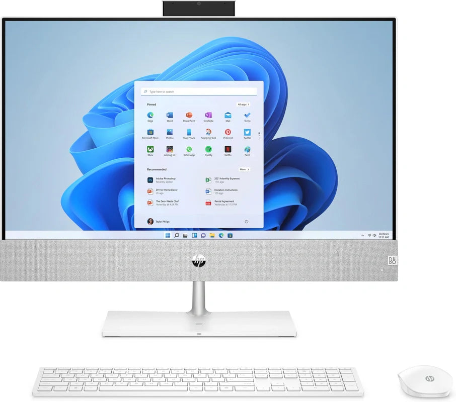 HP Pavilion 23.8-inch Complete All-in-One Desktop 24-ca1955nd | i5-12400T | 16GB DDR4 | 256GB SSD, 1TB HDD | 23.8"