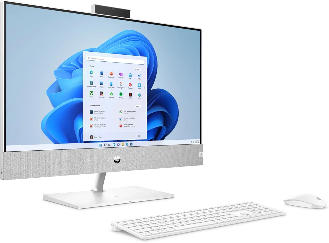 HP Pavilion 23.8-inch Complete All-in-One Desktop 24-ca1955nd | i5-12400T | 16GB DDR4 | 256GB SSD, 1TB HDD | 23.8"