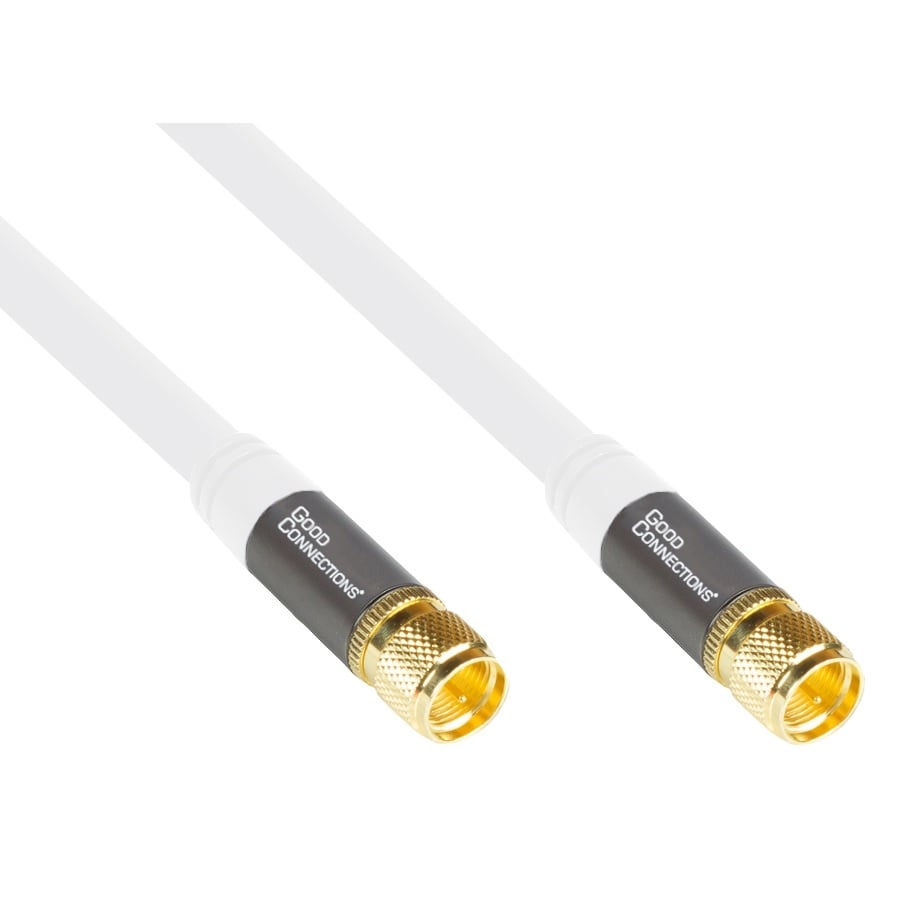 Coax kabel 5m Gold plated male-male