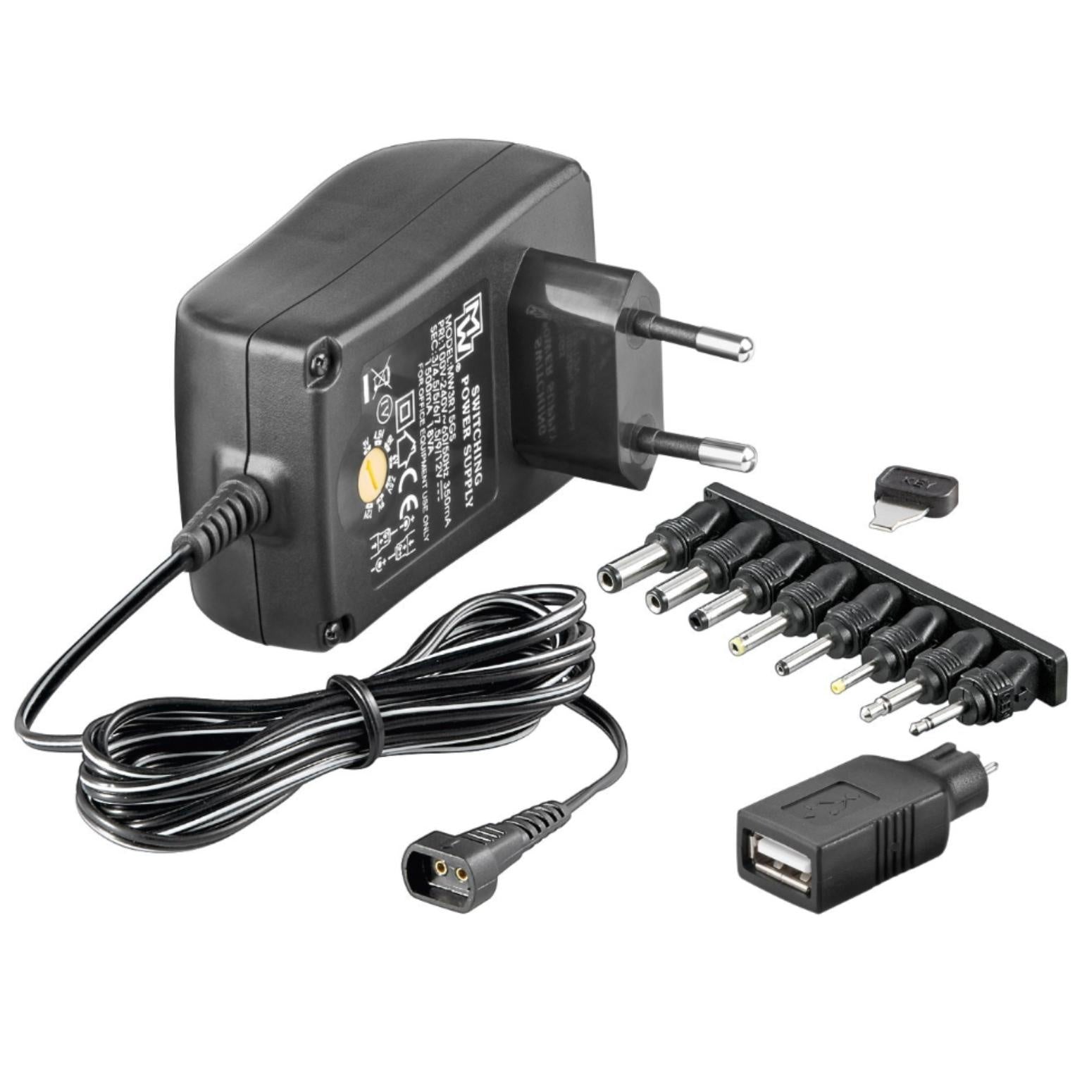 Nedis universele AC/DC adapter 3-12V 1500mA