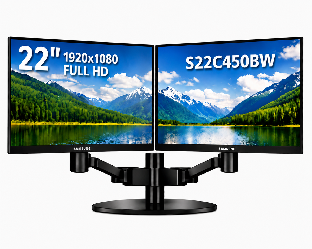Samsung S22C450BW – 22 inch monitor- Complete set