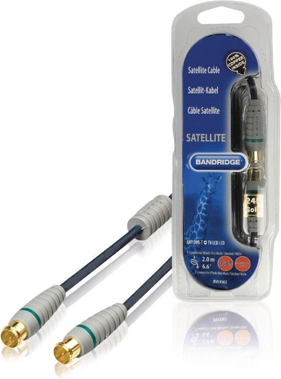 Bandridge BVL9302 antennekabel 2 meter