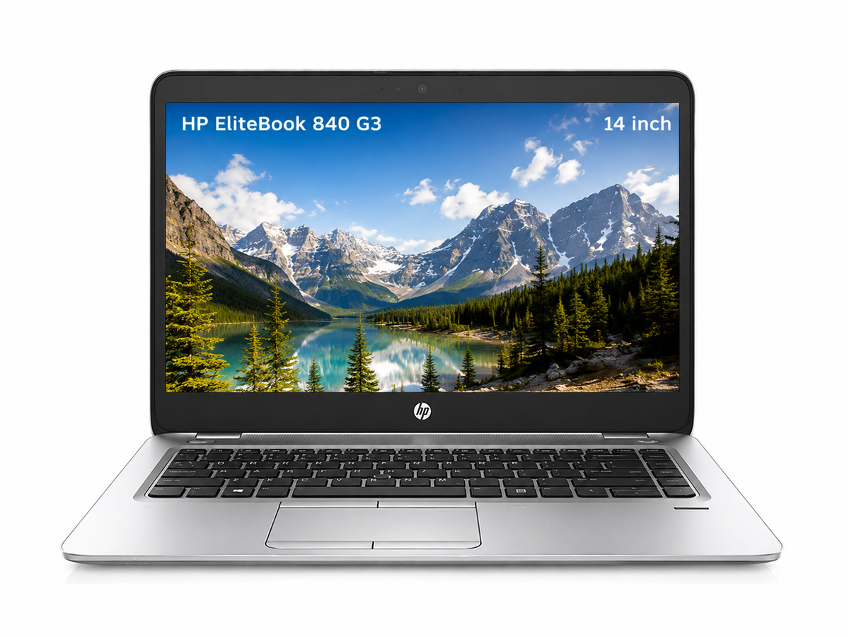 HP EliteBook 840 G3 – 14 inch – Intel Core i5 (6e gen) – 8GB RAM – 128GB SSD – Windows 11