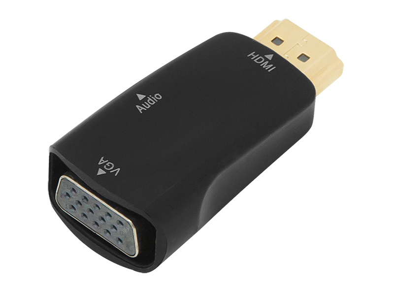 HDMI - VGA adapter + 3,5mm aansluiting