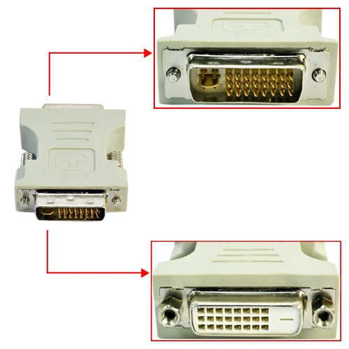 DVI-I Koppelstuk Male-Female Dual-Link