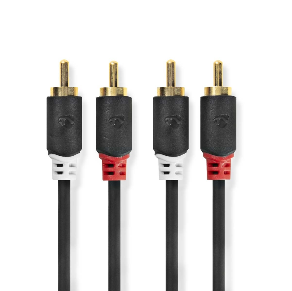 Nedis Tulp-kabel Stereo – 10 meter