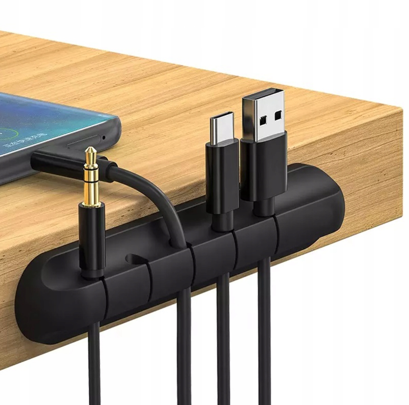 Kabel organizer - 5 kabels - Zelfklevend - Wit