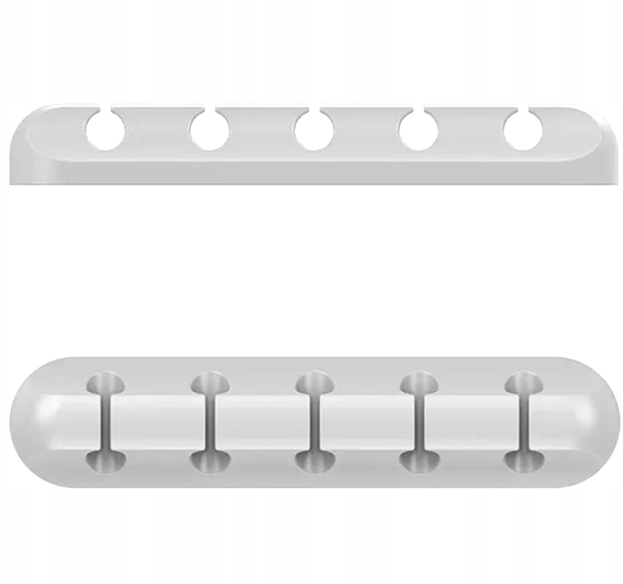 Kabel organizer - 5 kabels - Zelfklevend - Wit